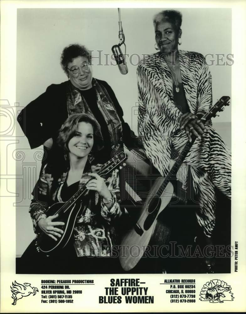 Press Photo Members of Saffire - The Uppity Blues Women, blues musical ensemble. - Historic Images