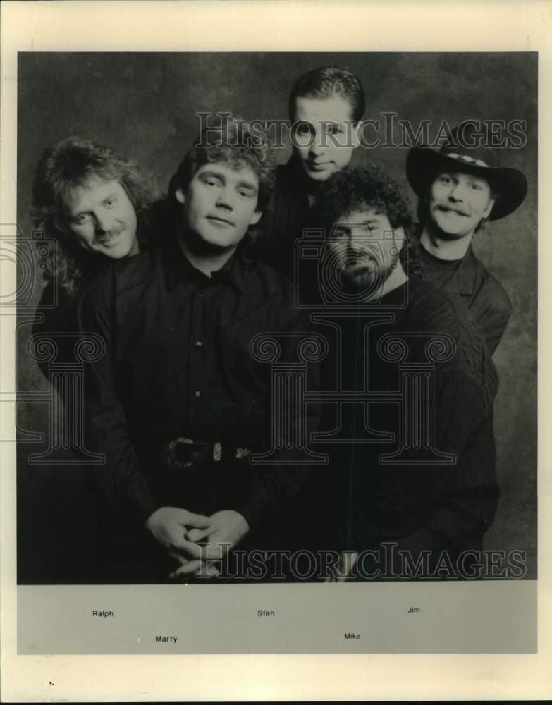 Press Photo Members of Shenandoah, country music group. - Historic Images