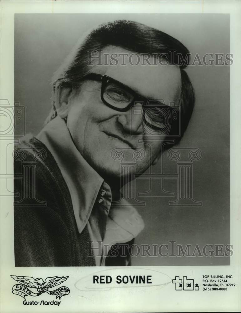 Press Photo Red Sovine, American country music singer, songwriter and musician. - Historic Images