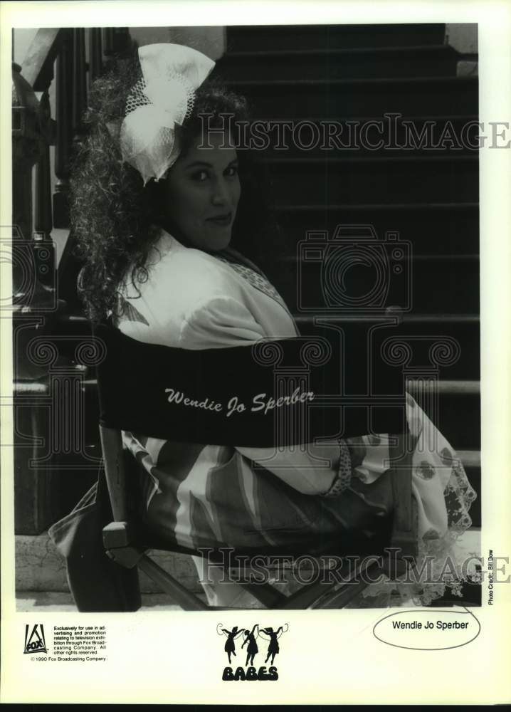 1990 Press Photo Wendie Jo Sperber stars on Babes, on Fox. - Historic Images