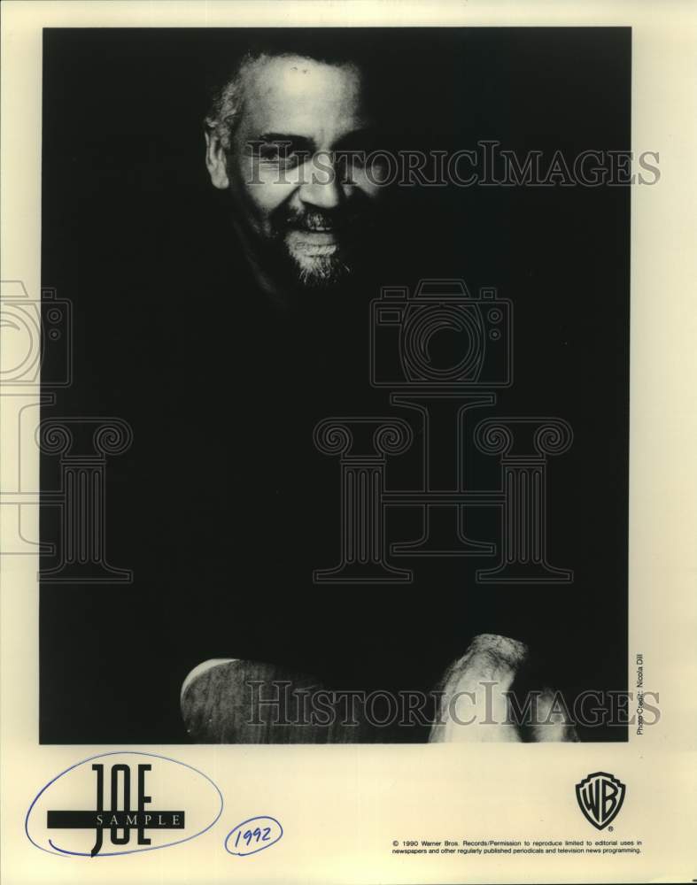 1990 Press Photo Musician Joe Sample - Historic Images