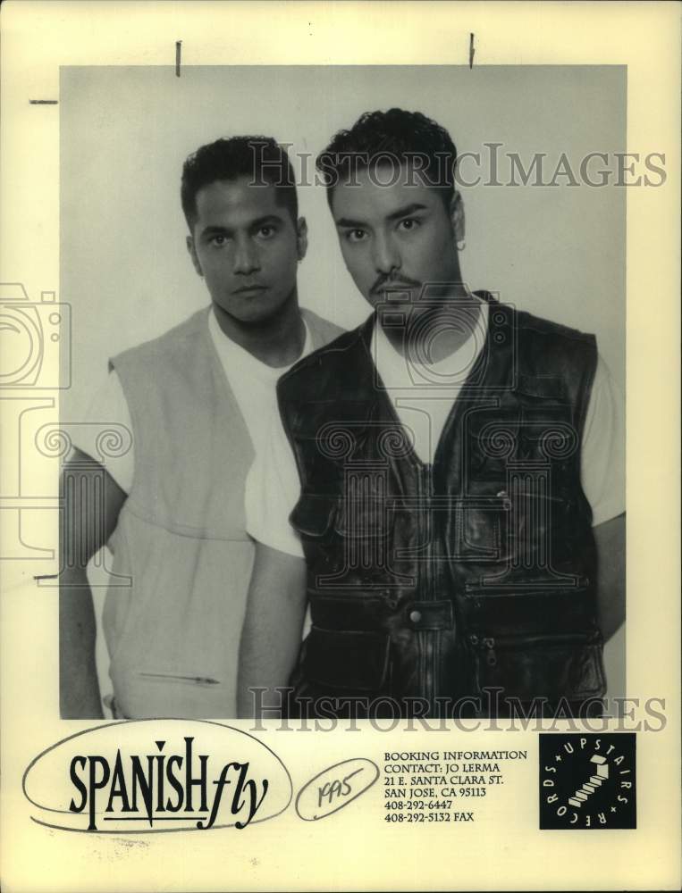 1995 Press Photo Members of Spanish Fly, Latin pop duo. - Historic Images
