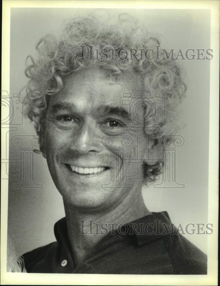 Press Photo Portrait of Man With Curly Hair - Historic Images