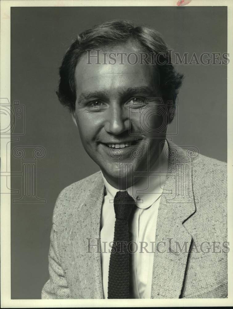 1987 Press Photo Bill Rafferty co-hosts Real People, on NBC. - Historic Images