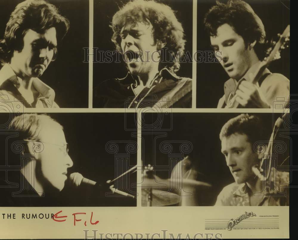 Press Photo Members of The Rumour, English rock group. - Historic Images