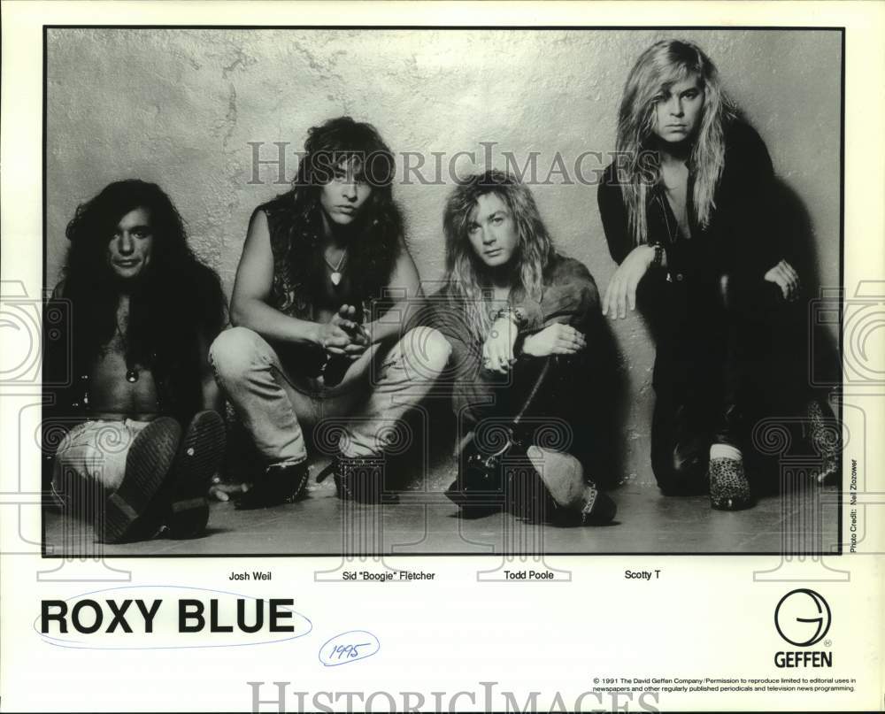 1991 Press Photo Music Group Roxy Blue - Historic Images
