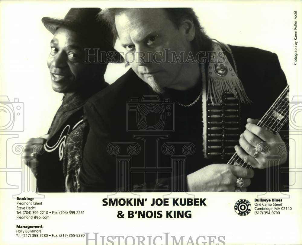 Press Photo Musicians Smokin&#39; Joe Kubek &amp; B&#39;Nois King - Historic Images