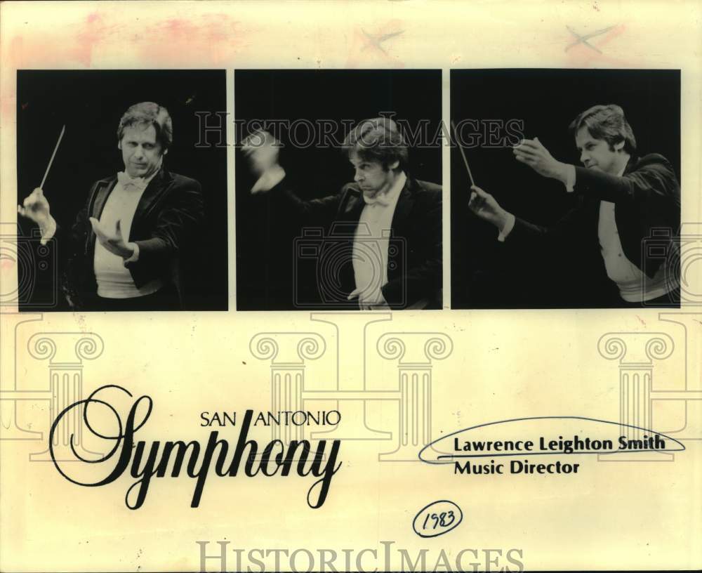 1983 Press Photo Lawrence Leighton Smith, music director of San Antonio Symphony - Historic Images