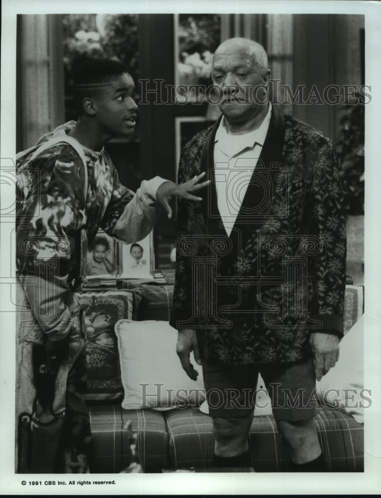 1991 Actors Redd Foxx &amp; Larenz Tate Perform Scene - Historic Images