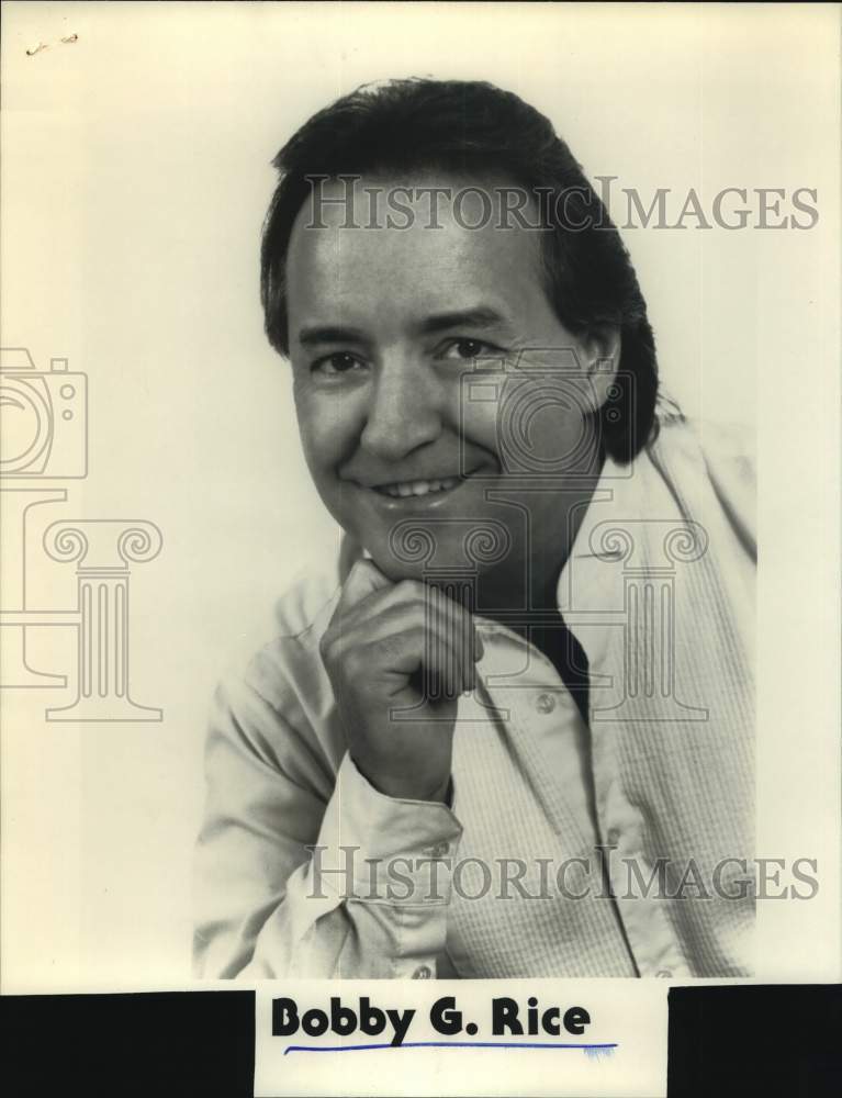 Press Photo Musician Bobby G. Rice - Historic Images
