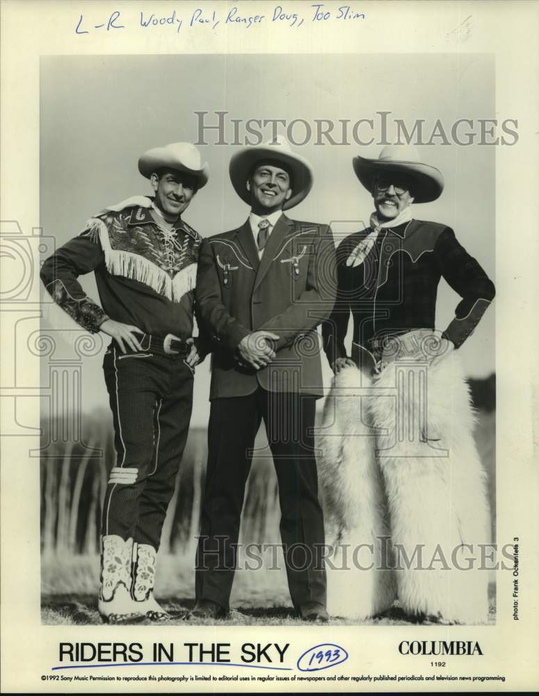 1992 Press Photo Music Group Riders in the Sky - Historic Images