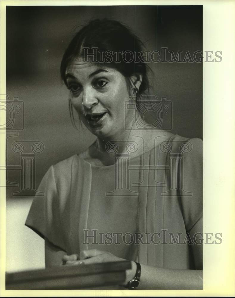 1984 Press Photo English National Opera Singer Jean Rigby at St. Joseph's Church - Historic Images