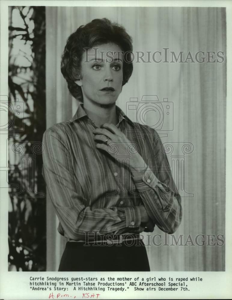 Press Photo Actress Carrie Snodgress in ABC TV Afterschool Special - Historic Images