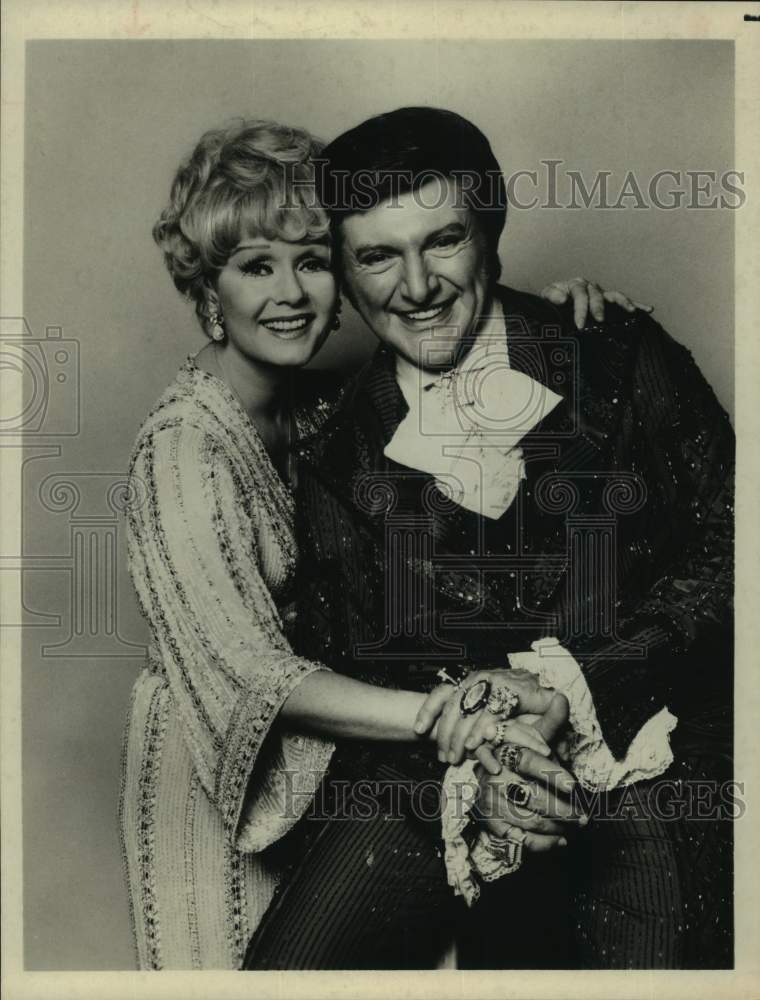 1978 Press Photo Actress Debbie Reynolds & Pianist Liberace - Historic Images