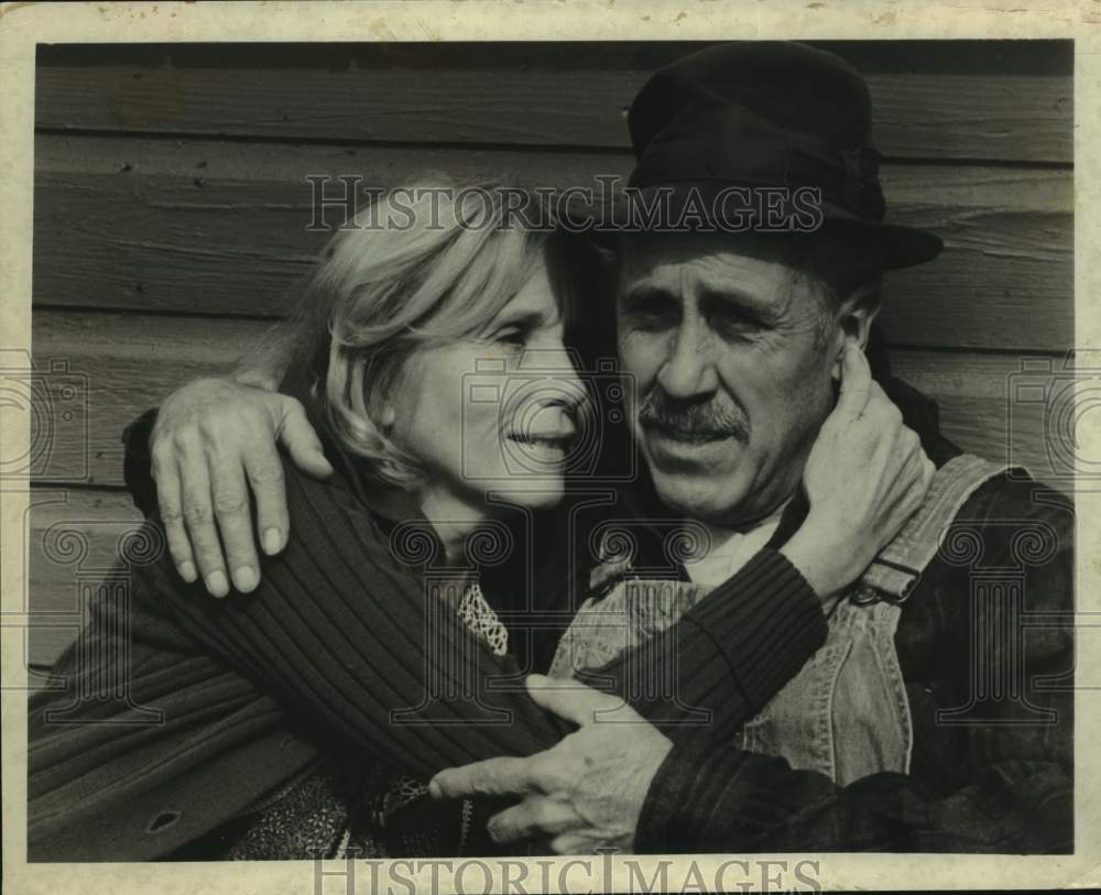 Press Photo Actors Jason Robards & Eva Marie Saint Perform Scene - Historic Images
