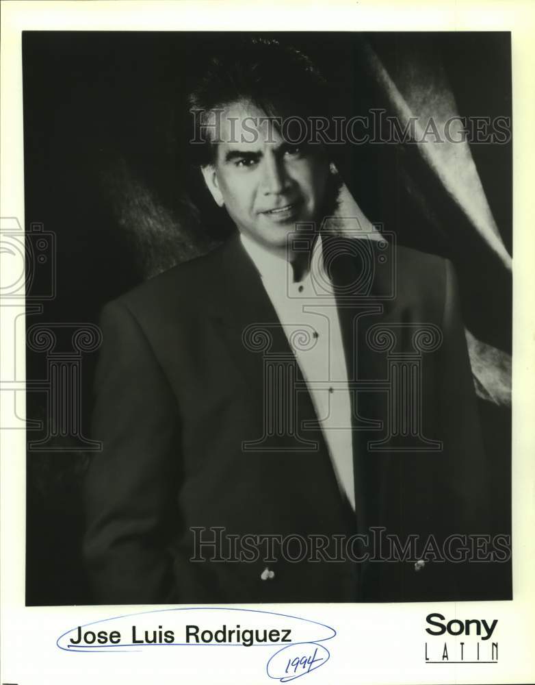 1994 Press Photo Singer Jose Luis Rodriguez - Historic Images