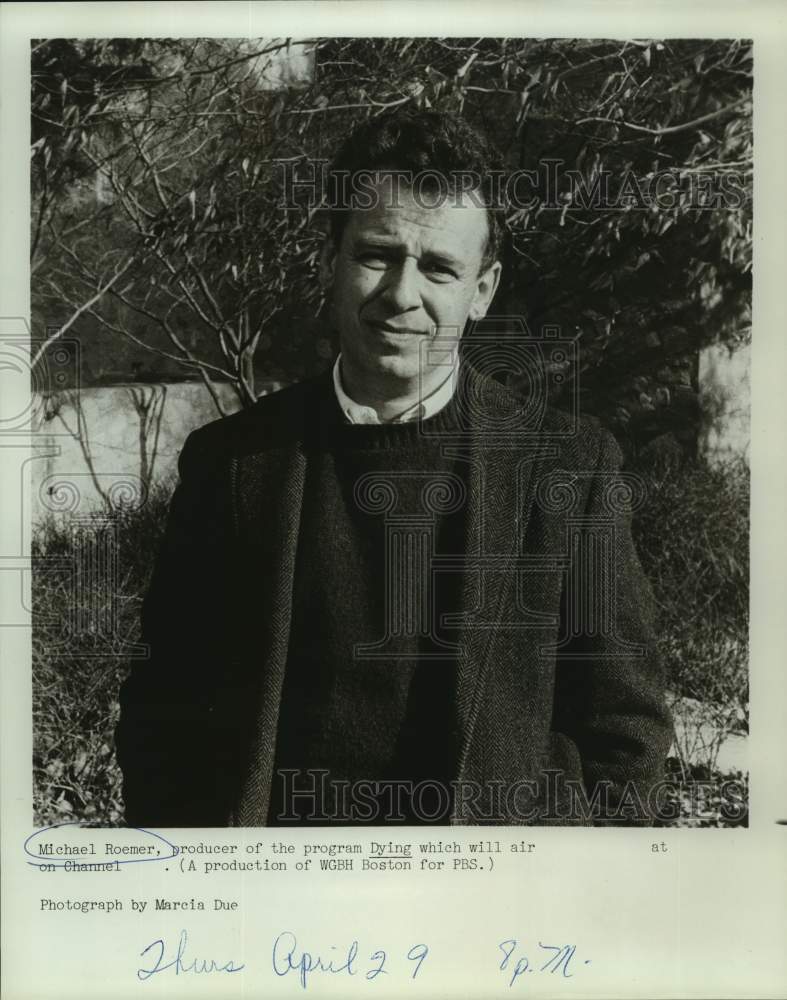 Press Photo PBS Program &quot;Dying&quot; Producer Michael Roemer - Historic Images