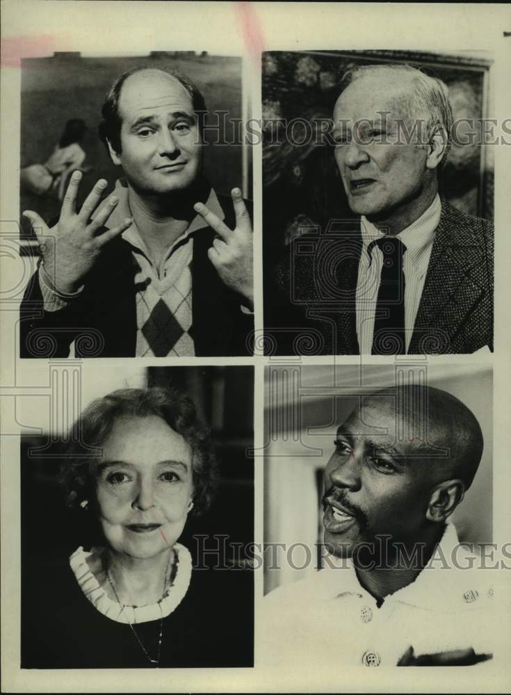 Press Photo Actor Rob Reiner & Portraits of Two Men & Woman - Historic Images
