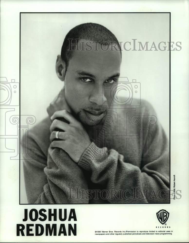1998 Press Photo Joshua Redman, American jazz saxophonist and composer. - Historic Images