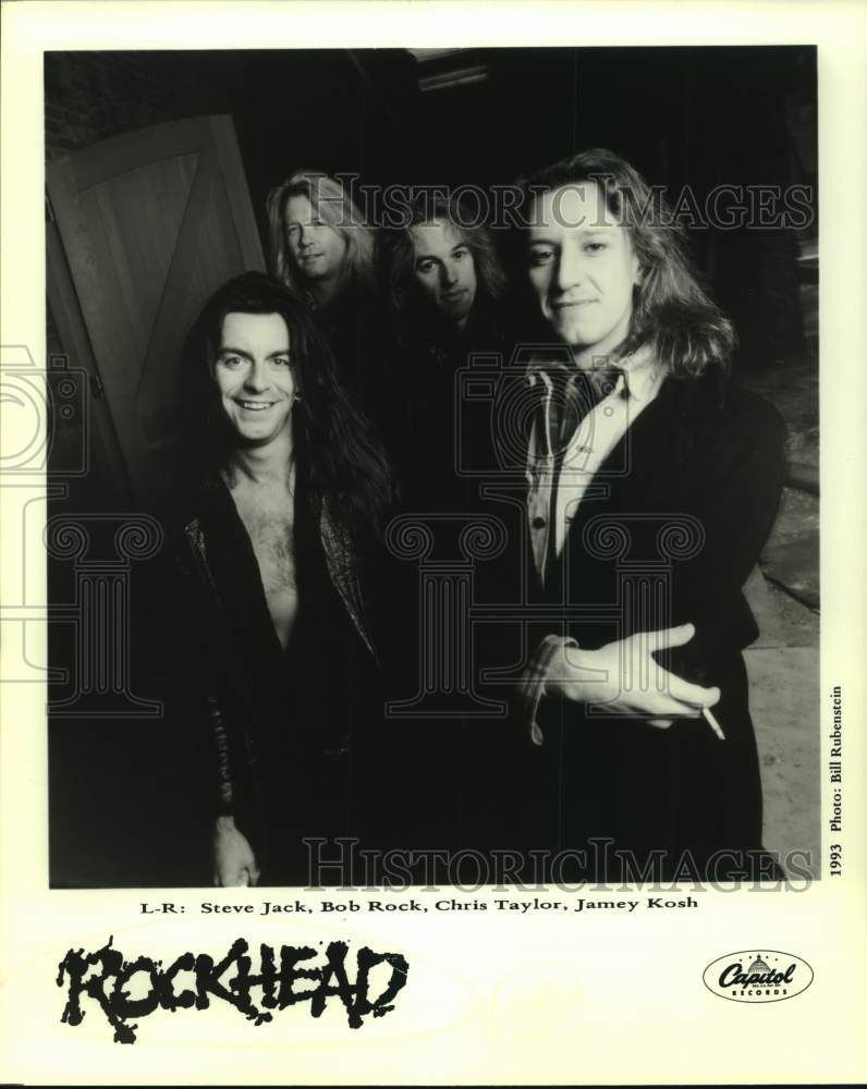 1993 Press Photo Members of Rockhead, Canadian hard rock group. - Historic Images