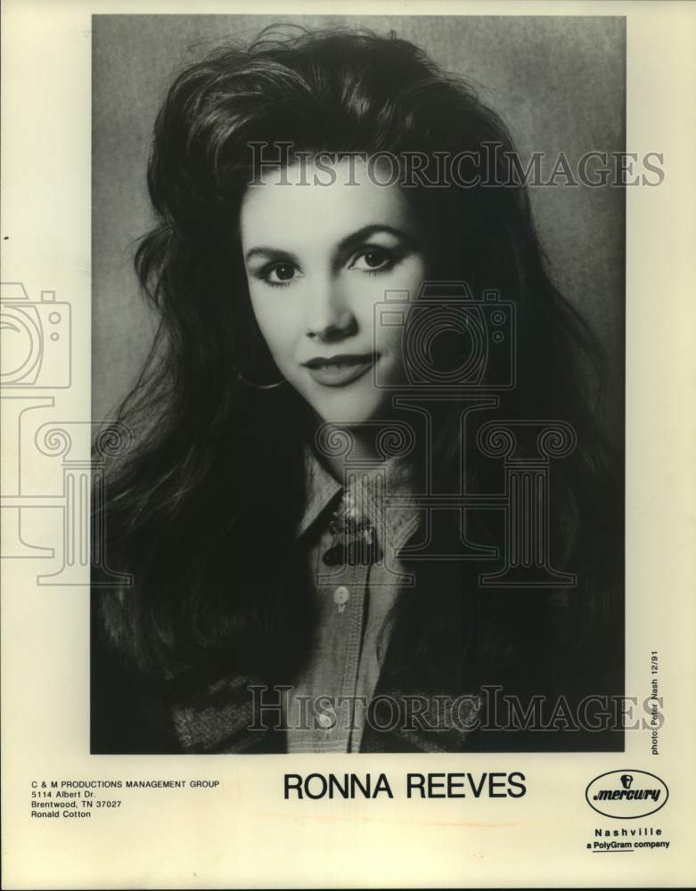 1991 Press Photo Musician Ronna Reeves - Historic Images