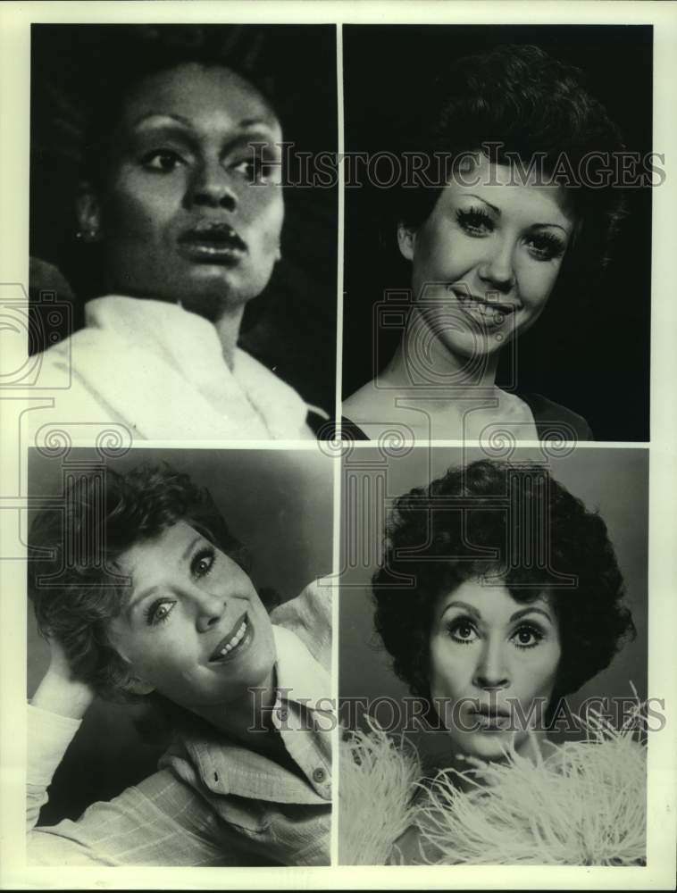 Press Photo Portraits of Four Women Actresses - Historic Images