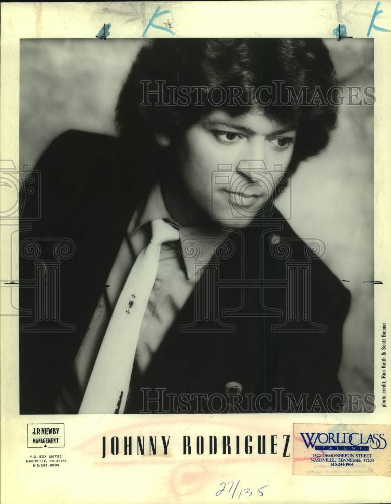 Press Photo Musician Johnny Rodriguez - Historic Images