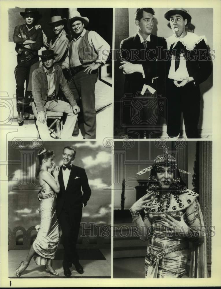 Press Photo Actors in Various Scenes - Historic Images