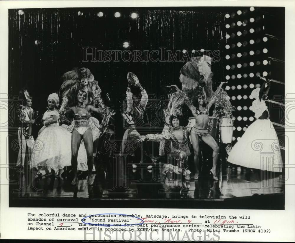 Press Photo Batucaje performs on Sound Festival, on PBS. - Historic Images