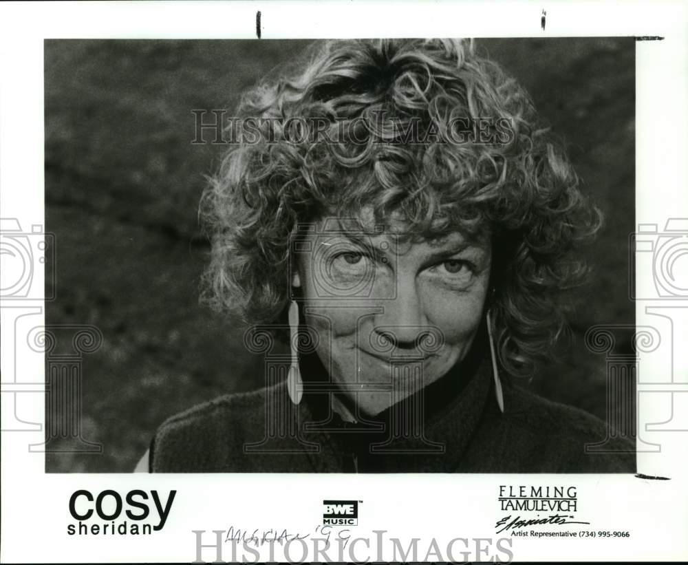1999 Press Photo Cosy Sheridan, folk singer and songwriter. - Historic Images