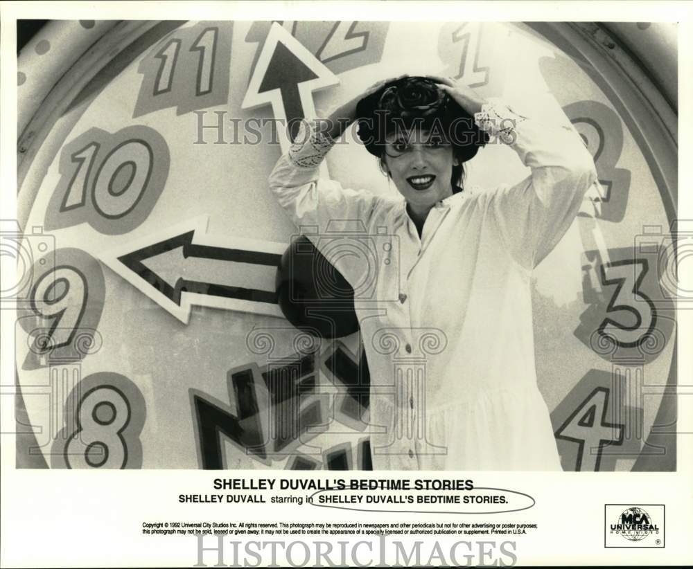 1992 Press Photo Shelley Duvall stars in Shelley Duvall's Bedtime Stories. - Historic Images