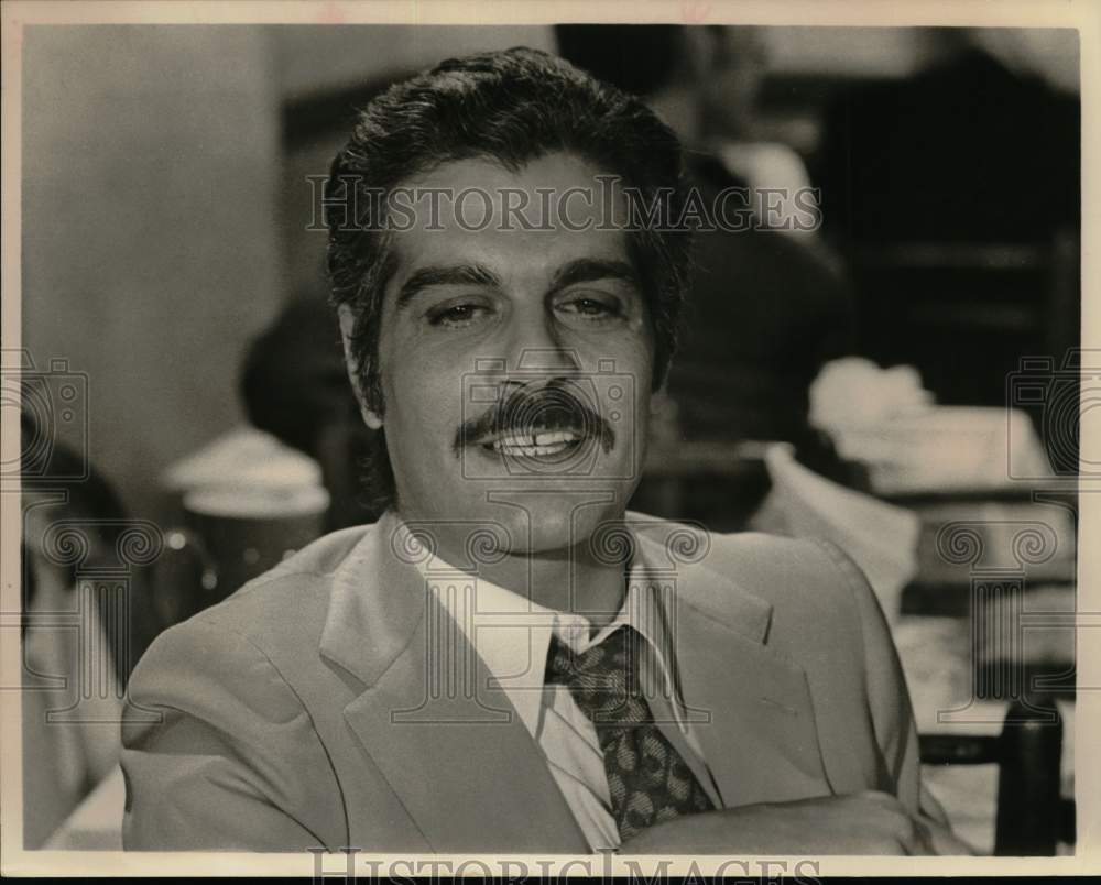 1975 Press Photo Omar Sharif, Egyptian actor. - Historic Images