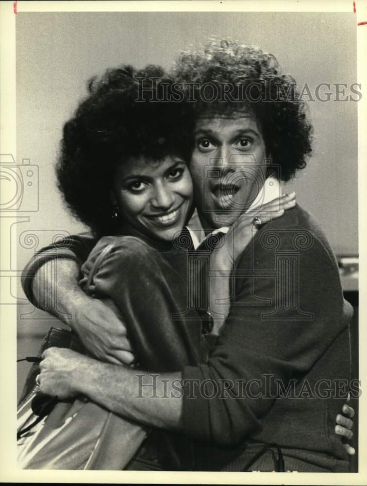 1982 Richard Simmons and Debbie Allen on Fame, on NBC. - Historic Images