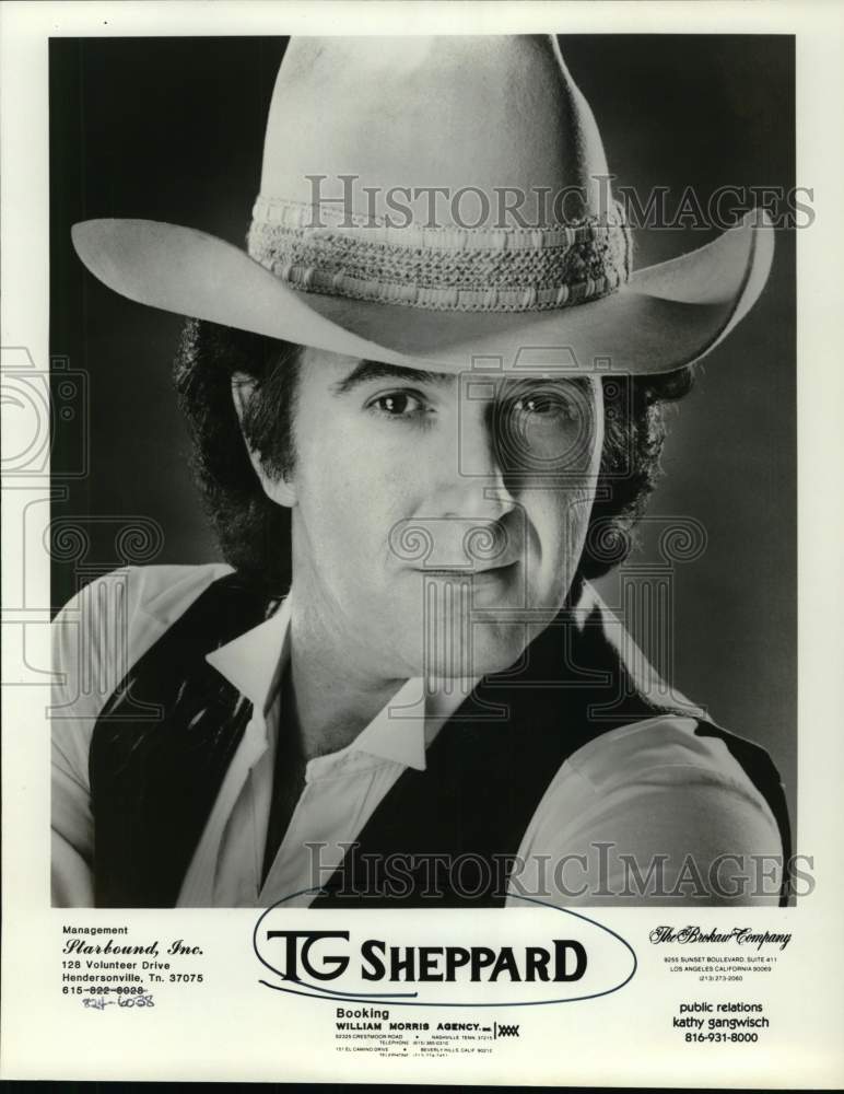 Press Photo Musician T.G. Sheppard - Historic Images