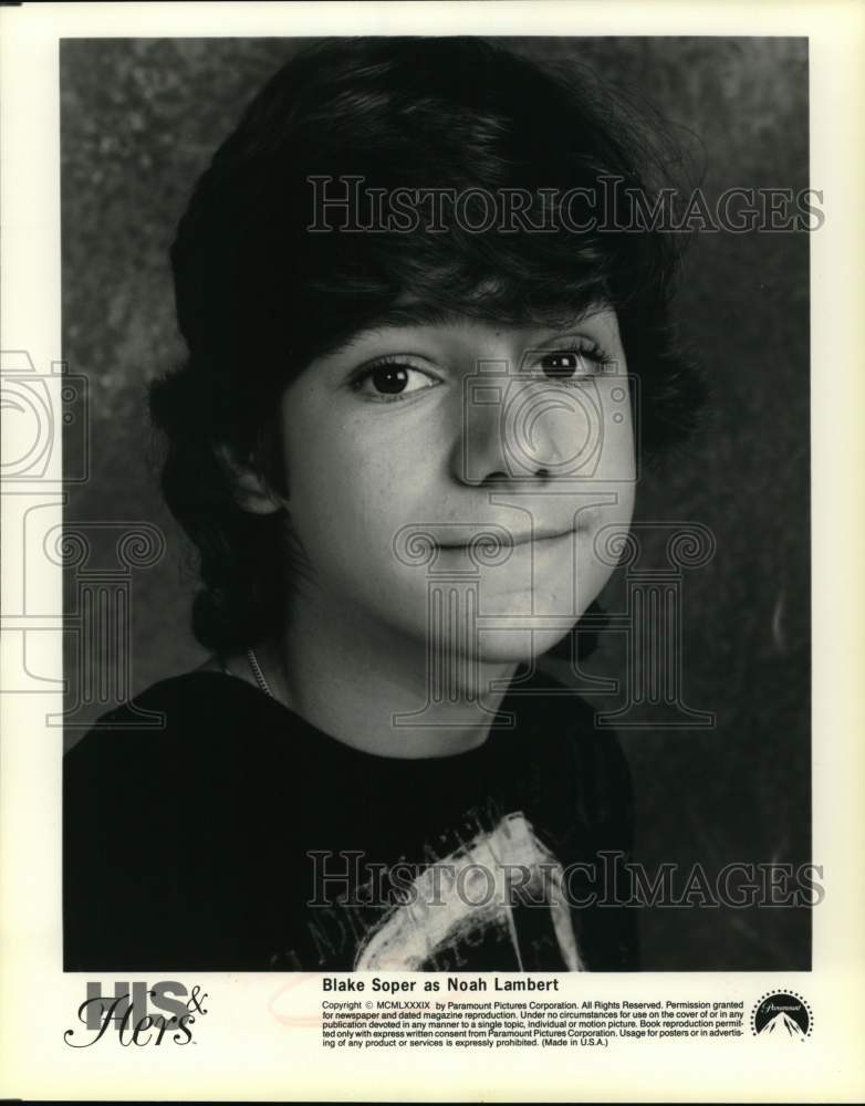 1989 Press Photo Blake Soper stars on His & Hers, television show. - Historic Images