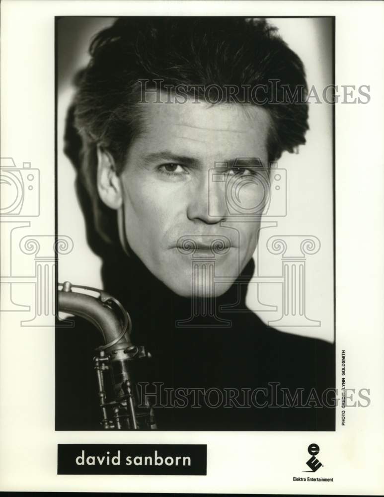 Press Photo David Sanborn, American jazz fusion alto saxophone and piano player. - Historic Images