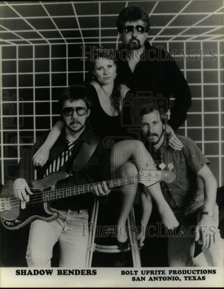 Press Photo Members of Shadow Benders, band from San Antonio, Texas. - Historic Images