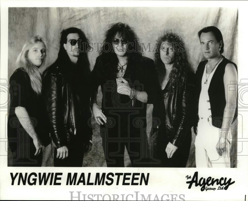 Press Photo Music Group Yngwie Malmsteen - Historic Images