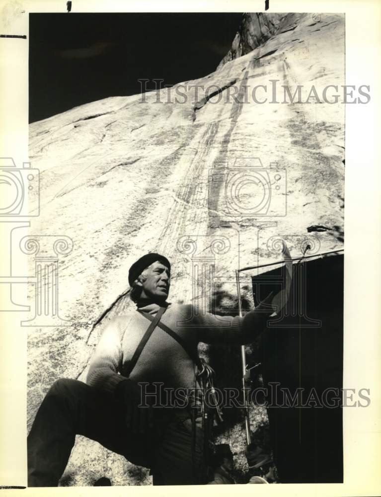 1978 Actor Patrick O'Neal Climbs Mountain in "Calloway's Climb"-Historic Images