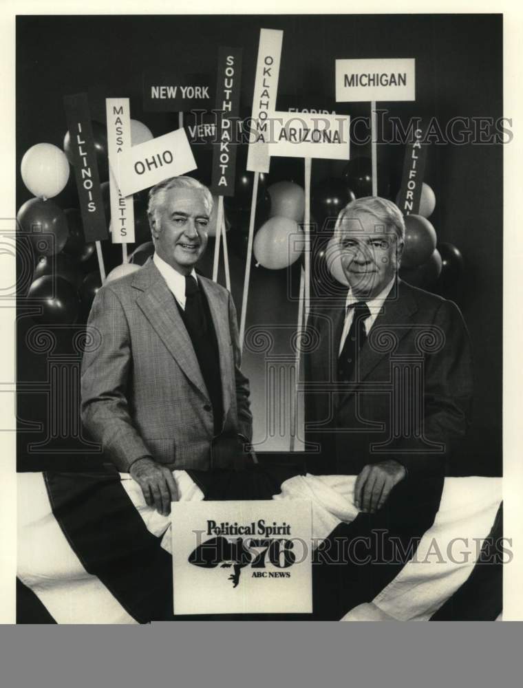 1976 ABC News Anchors Harry Reasoner &amp; Howard K. Smith-Historic Images