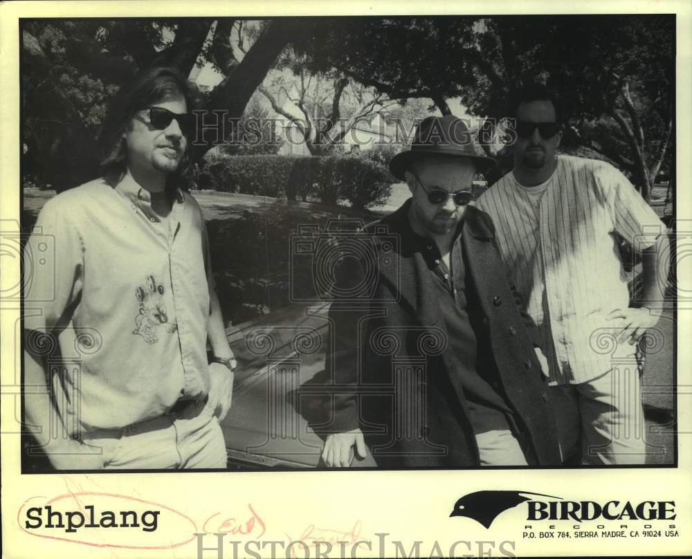 1997 Musical Group Sphlang Pose on Car Hood Under Trees-Historic Images