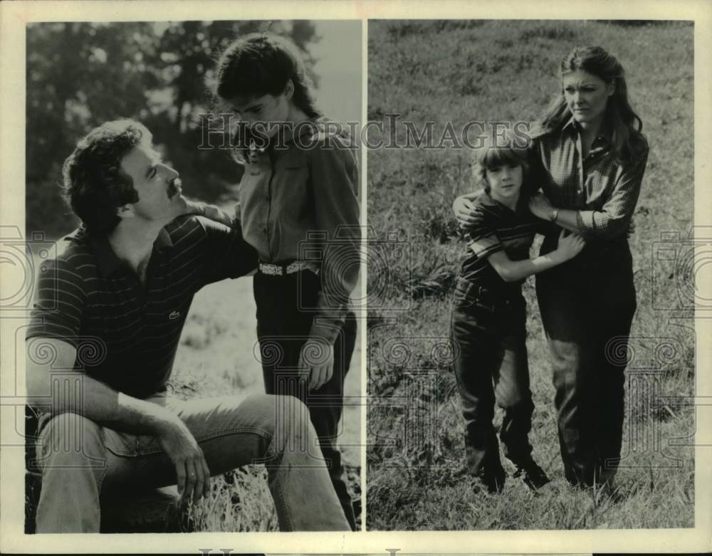 1982 Actors Tom Selleck, Lara Swimmer, Joshua Ramsell & Jane Curtin-Historic Images