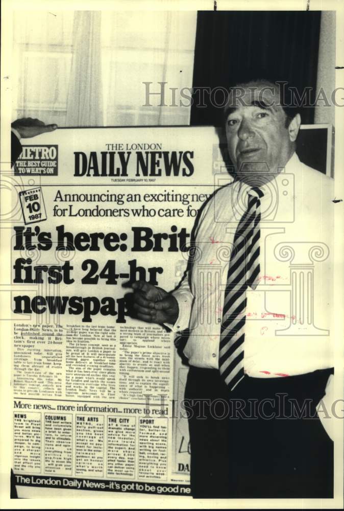 1987 Communications Businessman Robert Maxwell-Historic Images