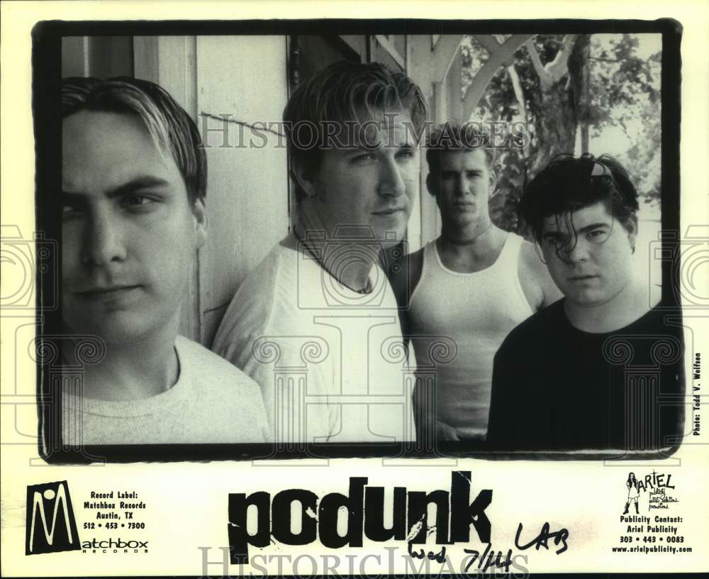 Podunk Rode Sign Music Group Podunk - Historic Images
