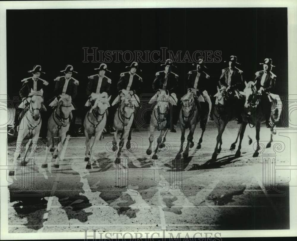 1983 Press Photo Royal Lipizzan Stallions Perform - sap59124 - Historic Images