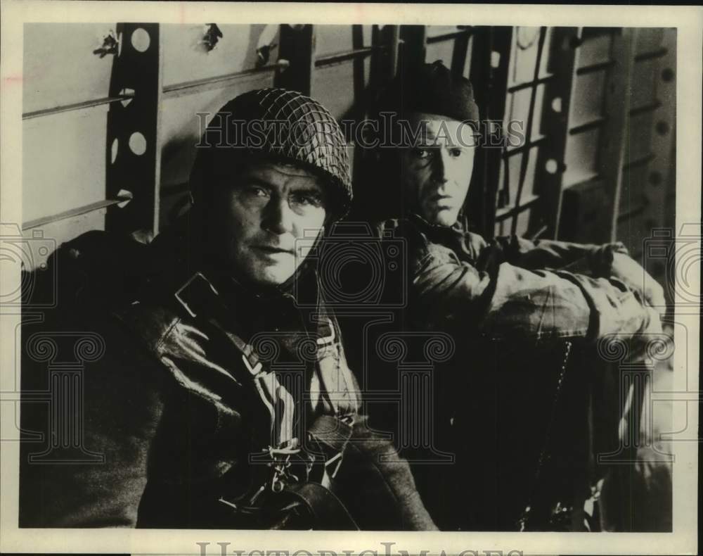 1980 Actors Robert Shaw &amp; Edward Fox in Film Force 10 From Navarone-Historic Images