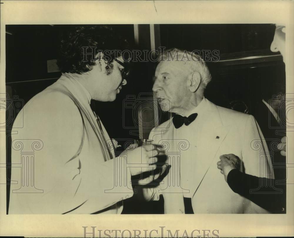 1975 Pianists Emanuel Ax & Arthur Rubinstein Talk in Israel-Historic Images