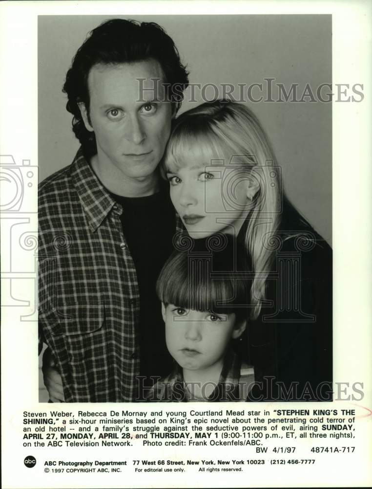1997 Actors Steven Weber, Rebecca De Mornay &amp; Courtland Mead-Historic Images