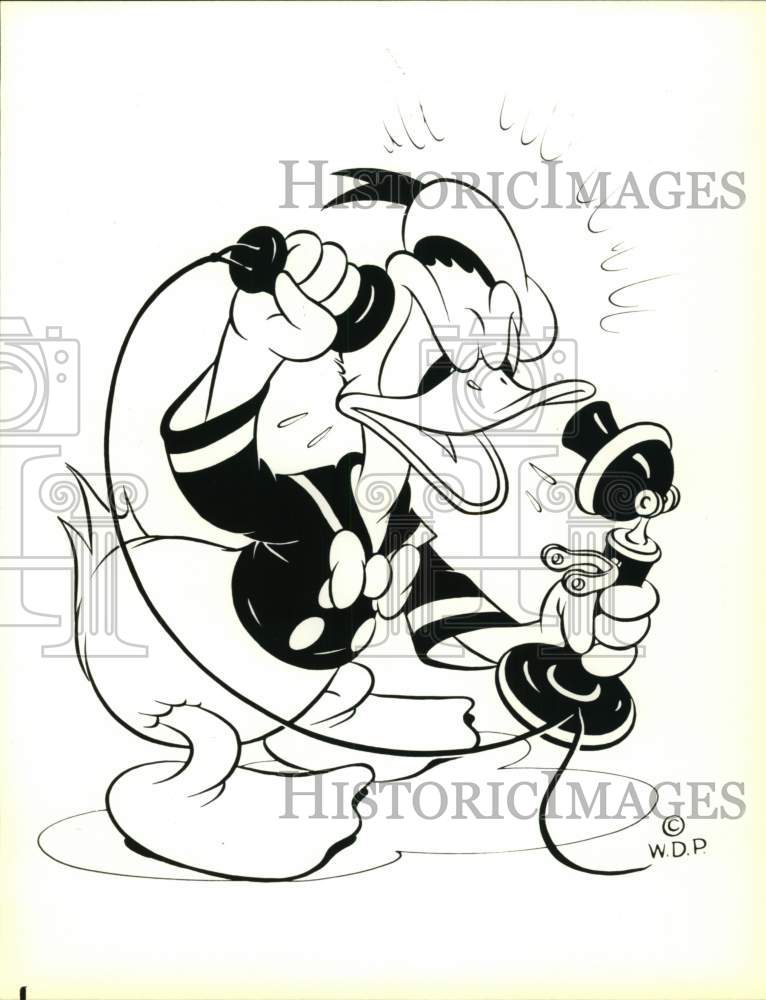 1987 Press Photo &quot;Down and Out With Donald Duck&quot; airing on NBC-TV - sap61154 - Historic Images