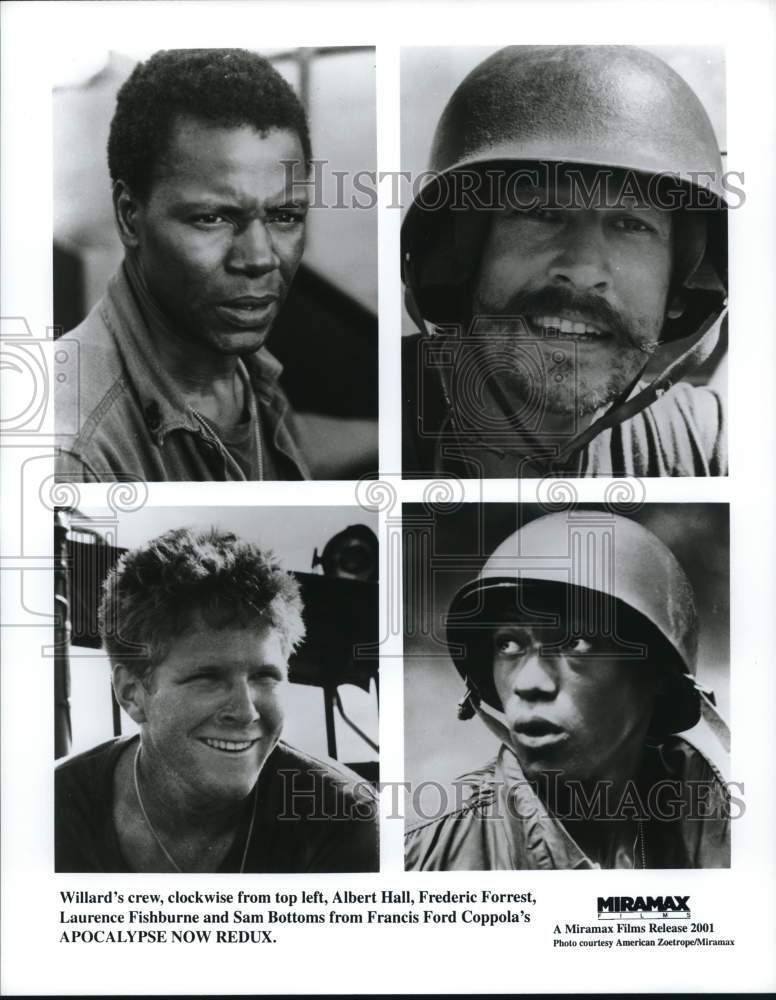 2001 Press Photo Willard&#39;s crew actors in &quot;Apocalypse Now Redux&quot; - sap62661 - Historic Images